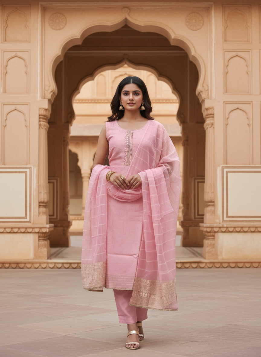 Premium Chanderi Suit